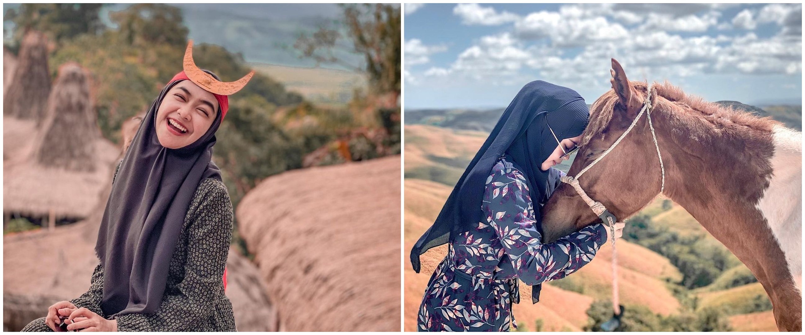 10 Momen liburan Ria Ricis di Sumba, naik kerbau dan mandi di sungai