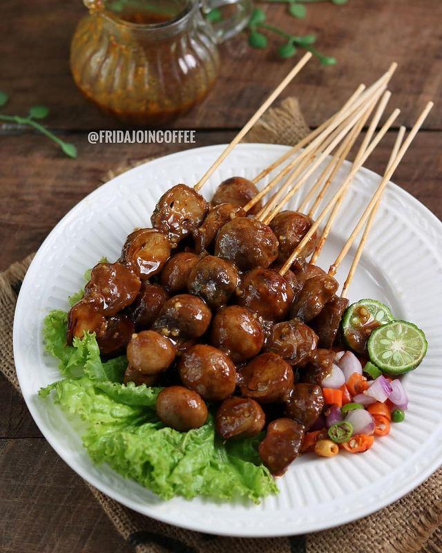 8 Resep kreasi sate jamur, mudah dibuat dan bikin ketagihan
