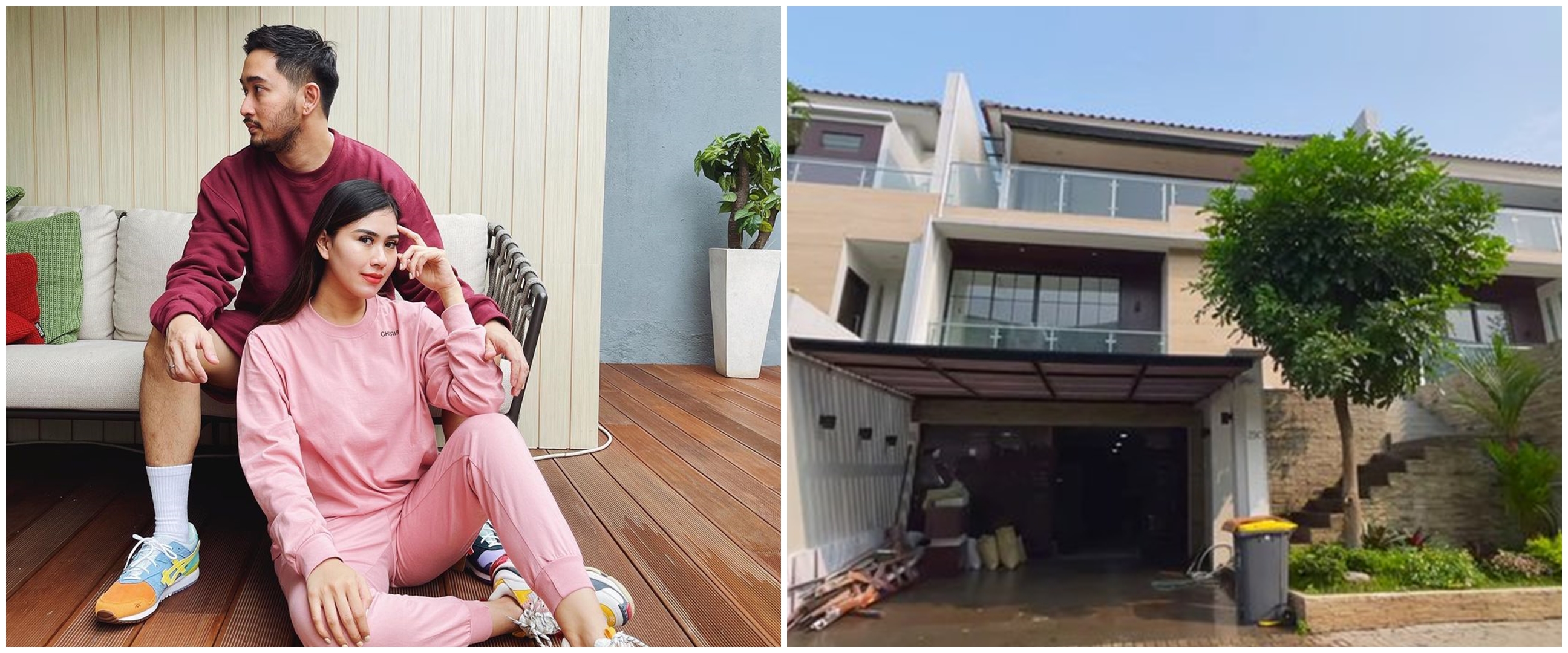 Potret rumah 8 seleb istri anak band, milik Syahnaz Sadiqah modern