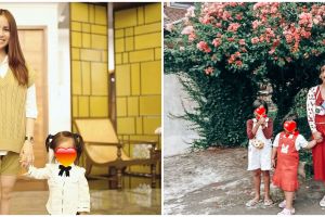 Beda gaya 8 vokalis wanita momong anak, Tantri Kotak tampil kasual