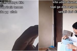 Momen gagal beri kejutan saat ultah teman, penyebabnya bikin ngakak