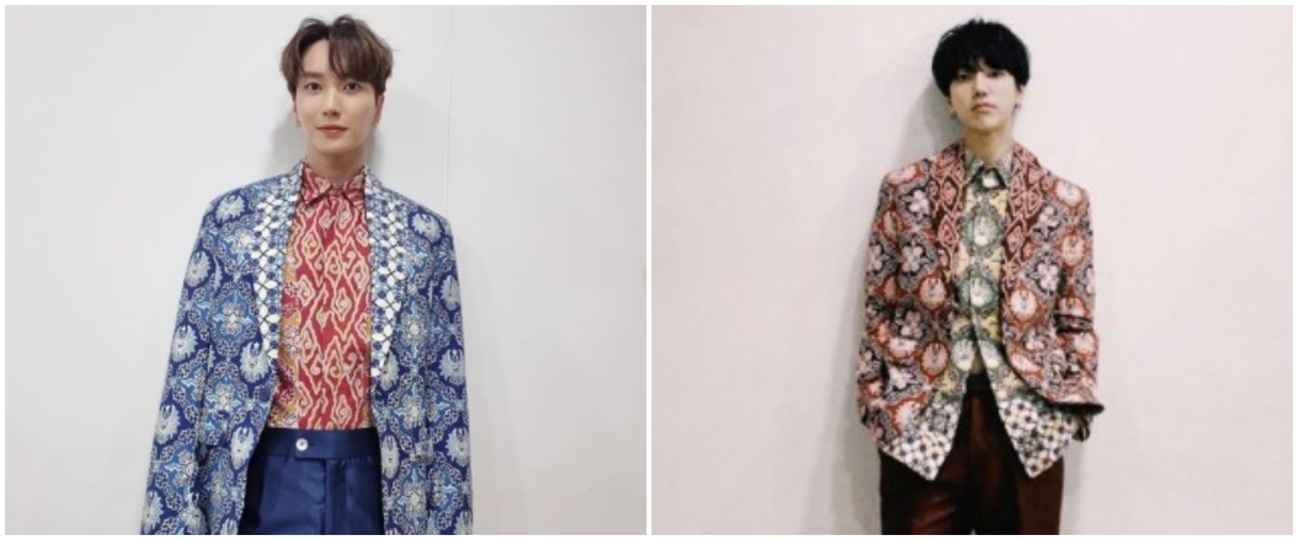 Leeteuk dan Yesung Super Junior pakai batik rancangan Ridwan Kamil
