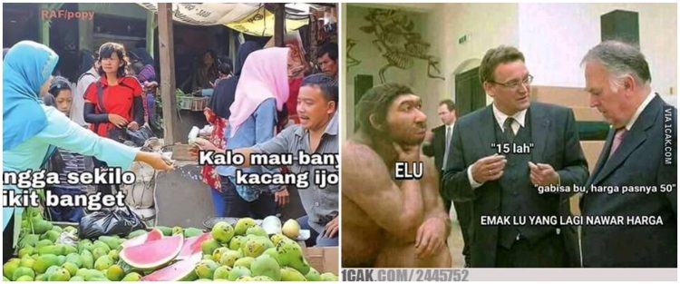 10 Meme Lucu Sadisnya Emak Emak Kalau Lagi Nawar Barang