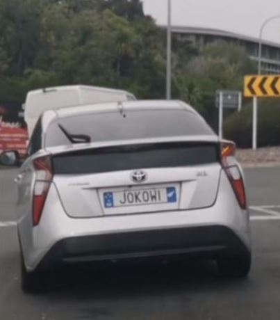 Viral mobil berpelat JOKOWI di Selandia Baru, ini faktanya