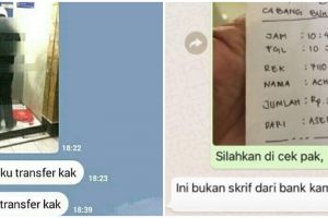 16 Chat lucu kirim bukti transfer ini bikin tepuk jidat