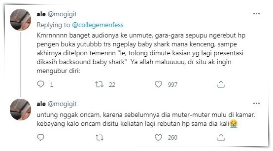 10 Curhatan lupa matikan kamera & mik pas kuliah online ini kocak