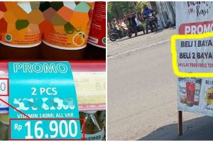 20 Spanduk kocak promo dagangan ini bikin pembeli ngelus dada