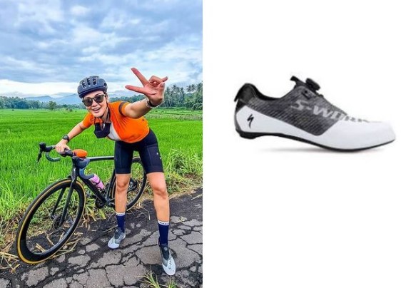 Taksiran harga 8 outfit Luna Maya saat bersepeda, kece maksimal