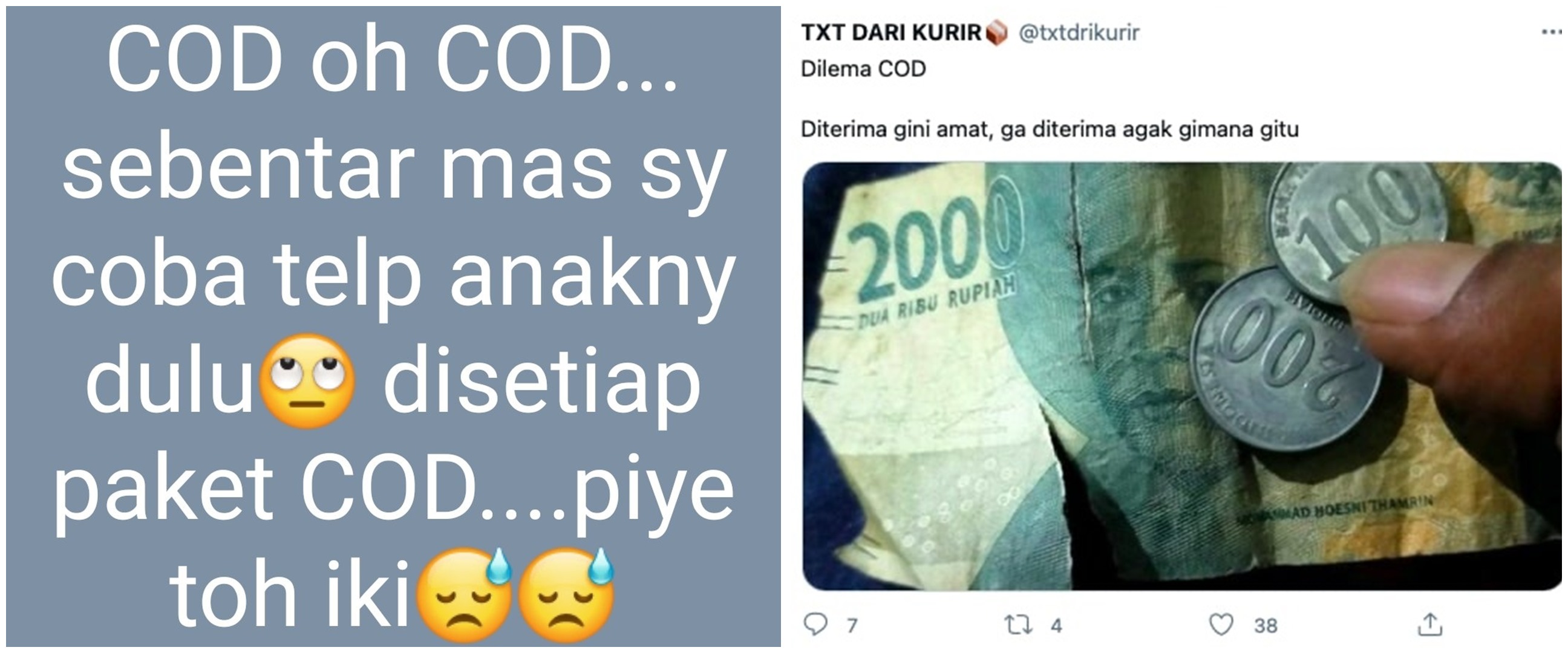 10 Curhatan lucu para kurir tentang paket COD, penuh lika-liku