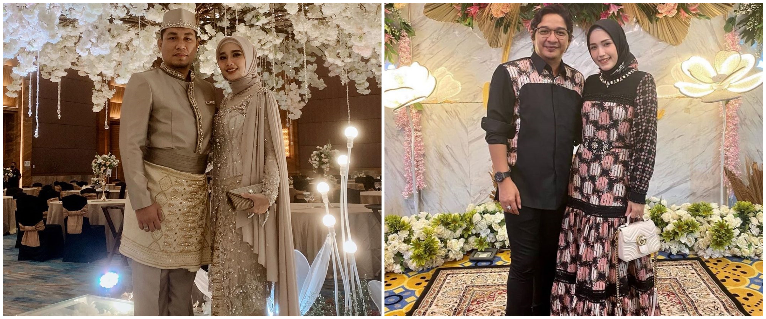 Gaya 8 vokalis band kondangan bareng bareng istri, sweet abis