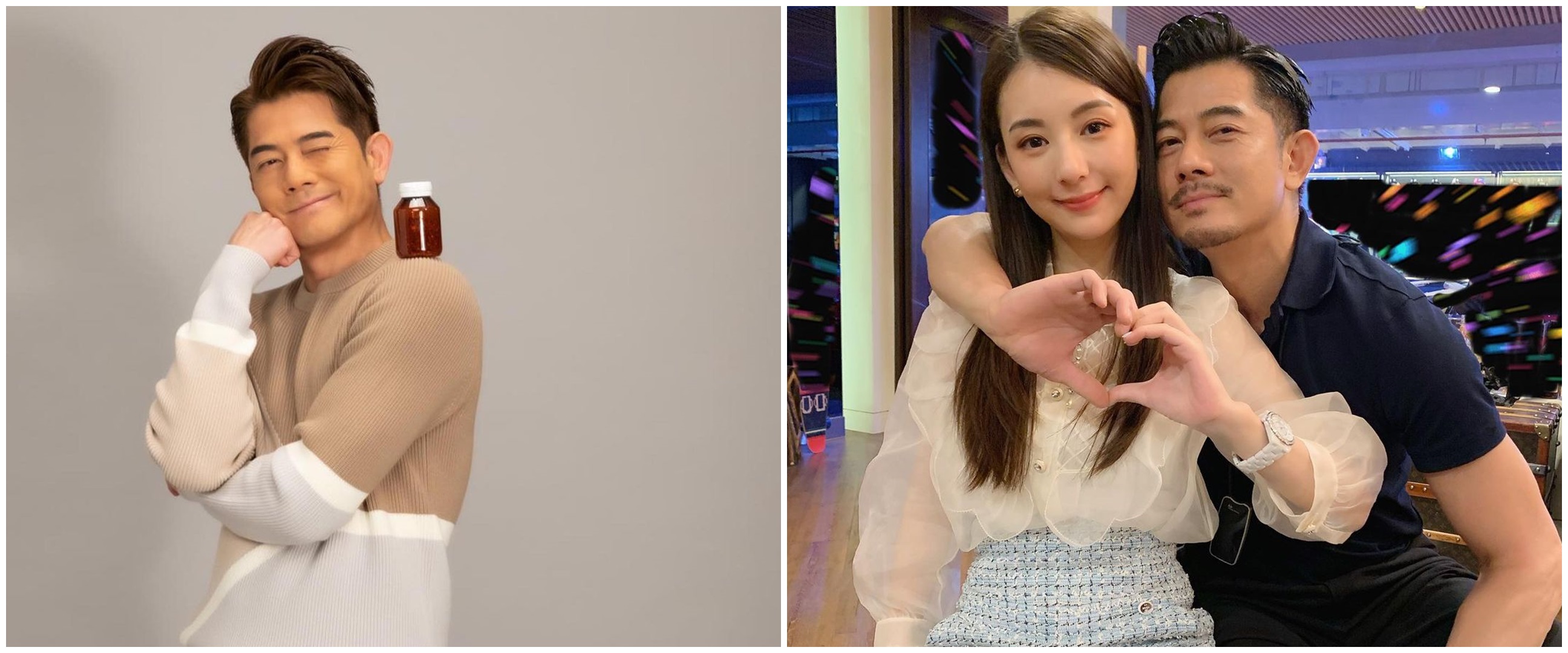 6 Potret mesra Aaron Kwok dan istri, terpaut usia 22 tahun