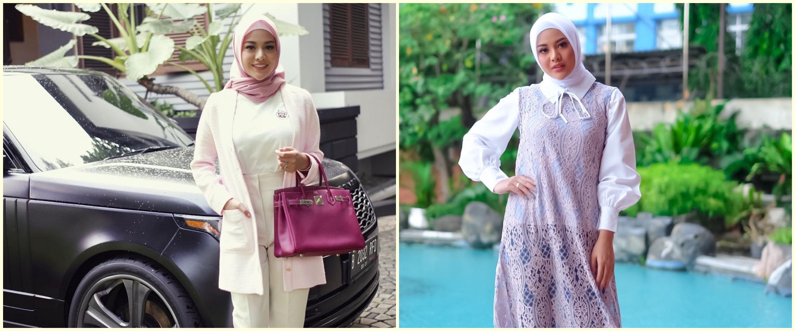 10 Gaya fashion Aurel Hermansyah dengan hijab, stylish dan elegan