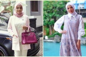 10 Gaya fashion Aurel Hermansyah dengan hijab, stylish dan elegan