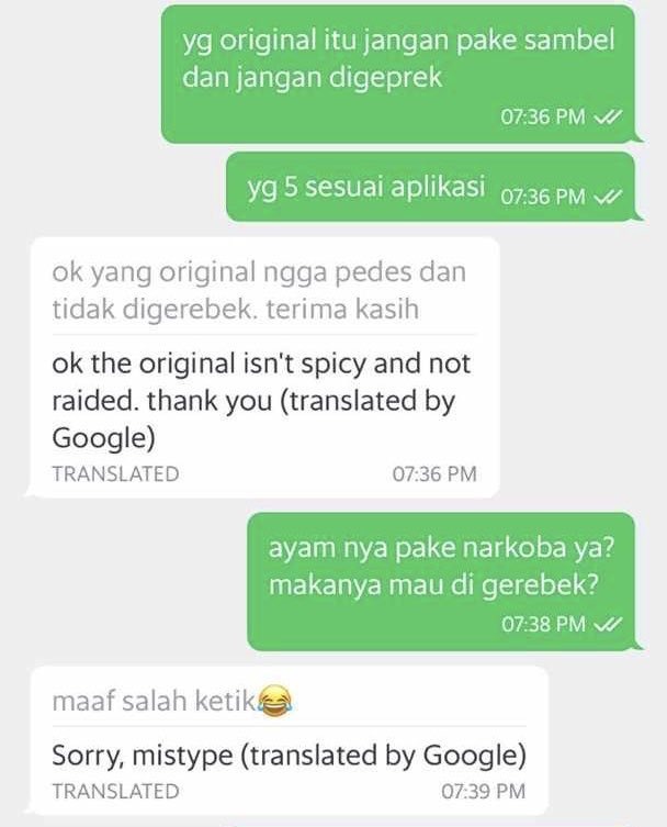 12 Chat lucu driver ojek online antar makanan, endingnya bikin bingung