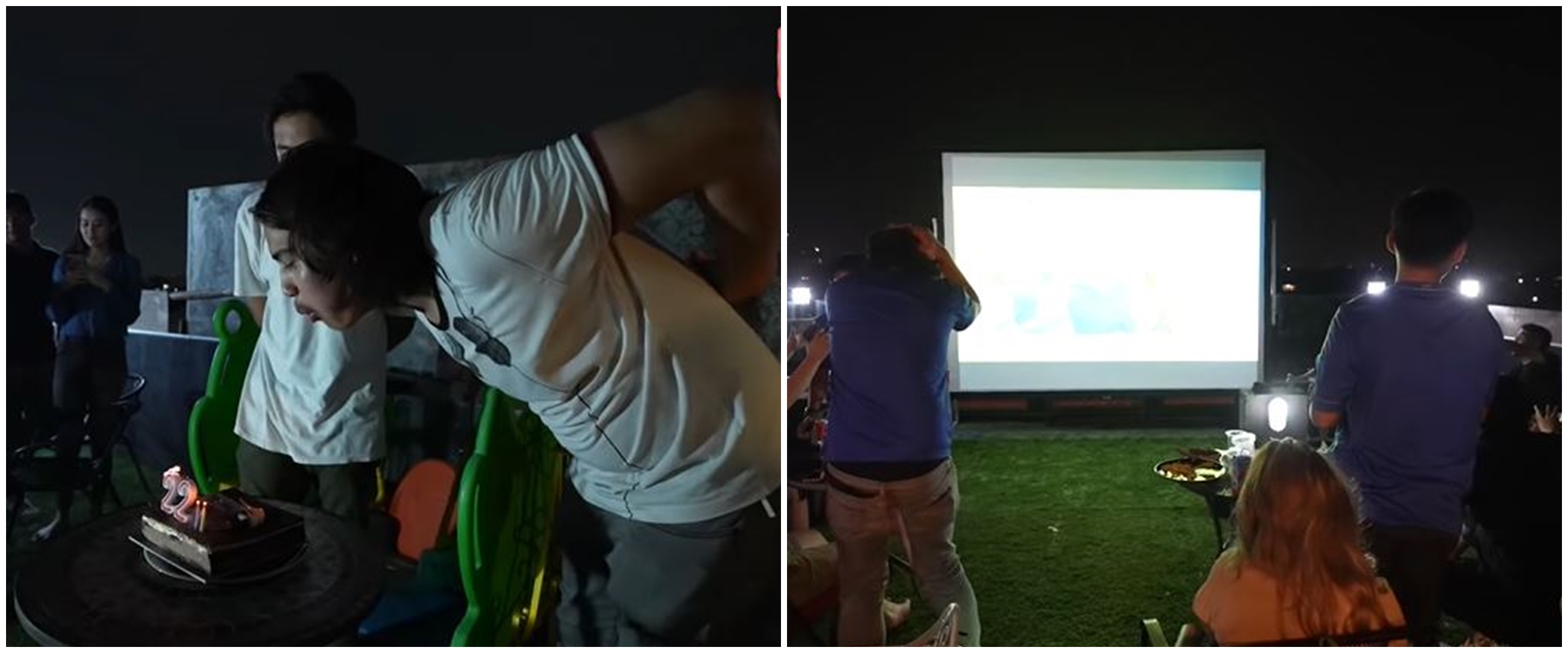 8 Momen perayaan ulang tahun El Rumi ke-22, gelar nobar di rooftop