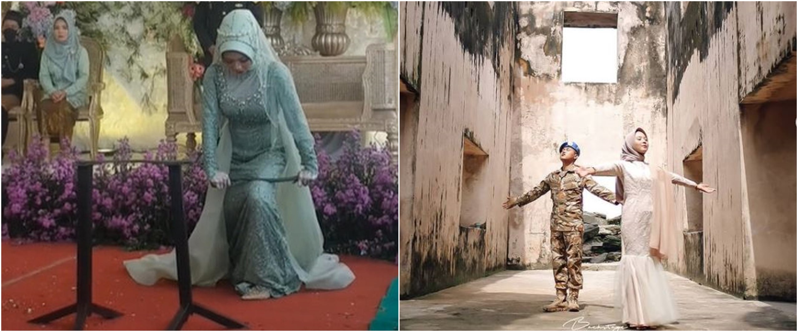 8 Potret Rakhma Lutfita, mempelai wanita viral karena patahkan besi