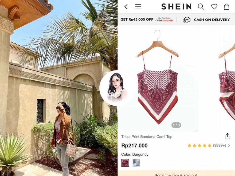 Taksiran harga 10 outfit Rachel Vennya saat di Turki, baju Rp 100 ribu