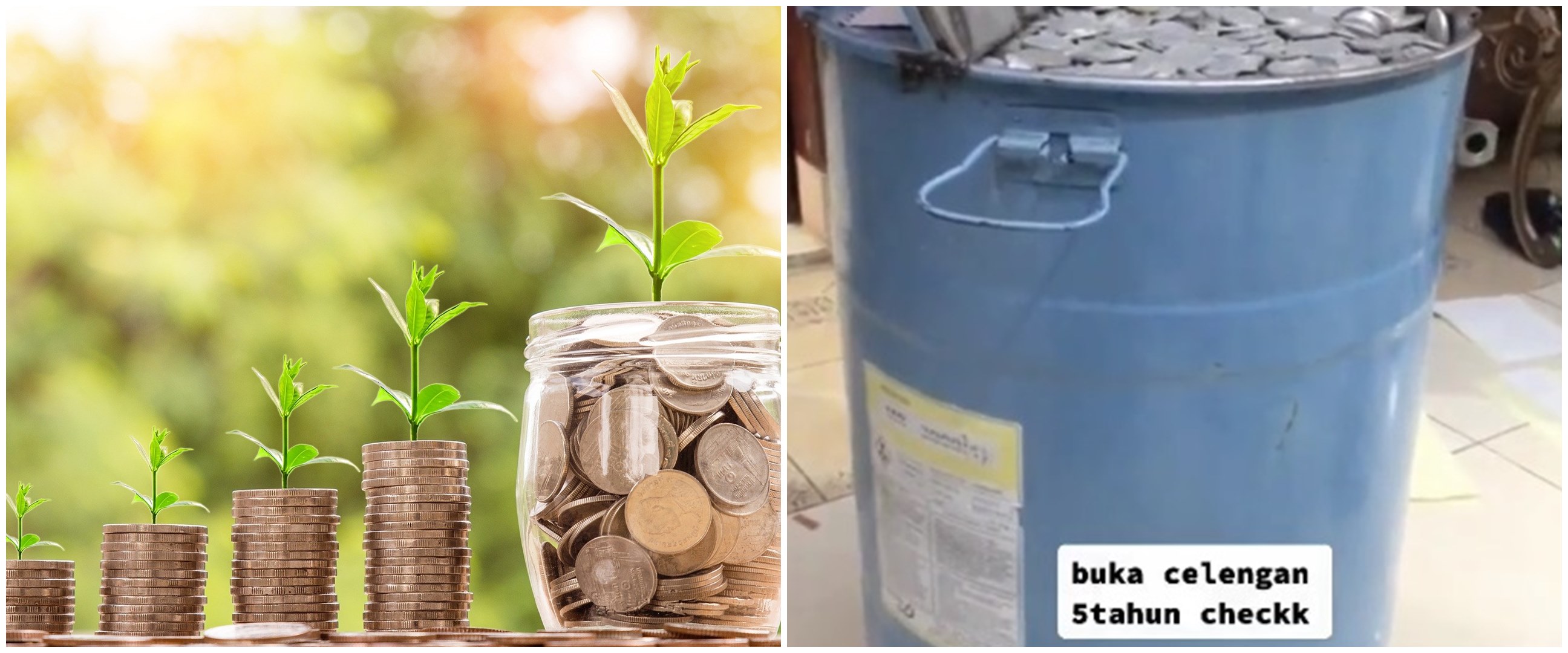 5 Tahun menabung uang koin, setelah dibongkar jumlahnya bikin melongo