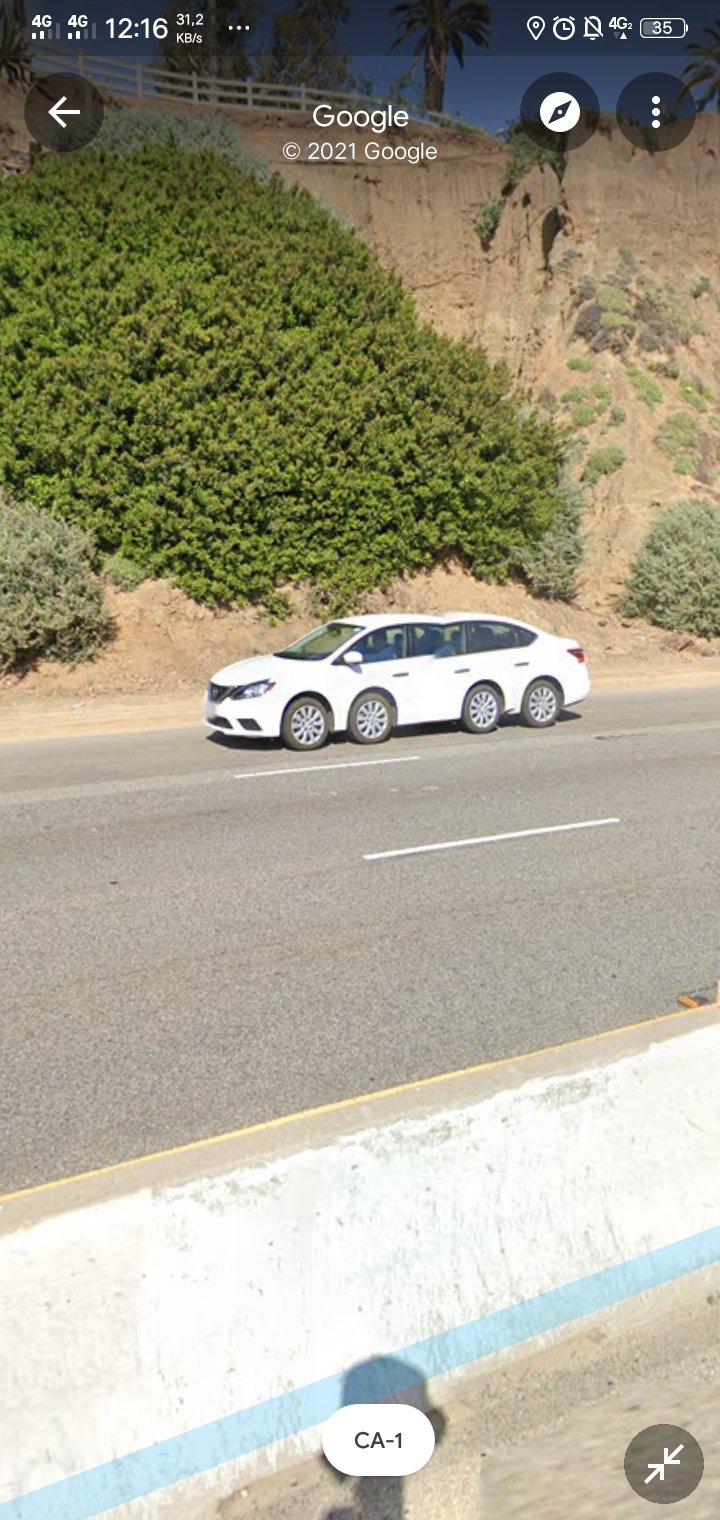 15 Potret lucu pengendara 'ngebug' di Google Street View, unik abis