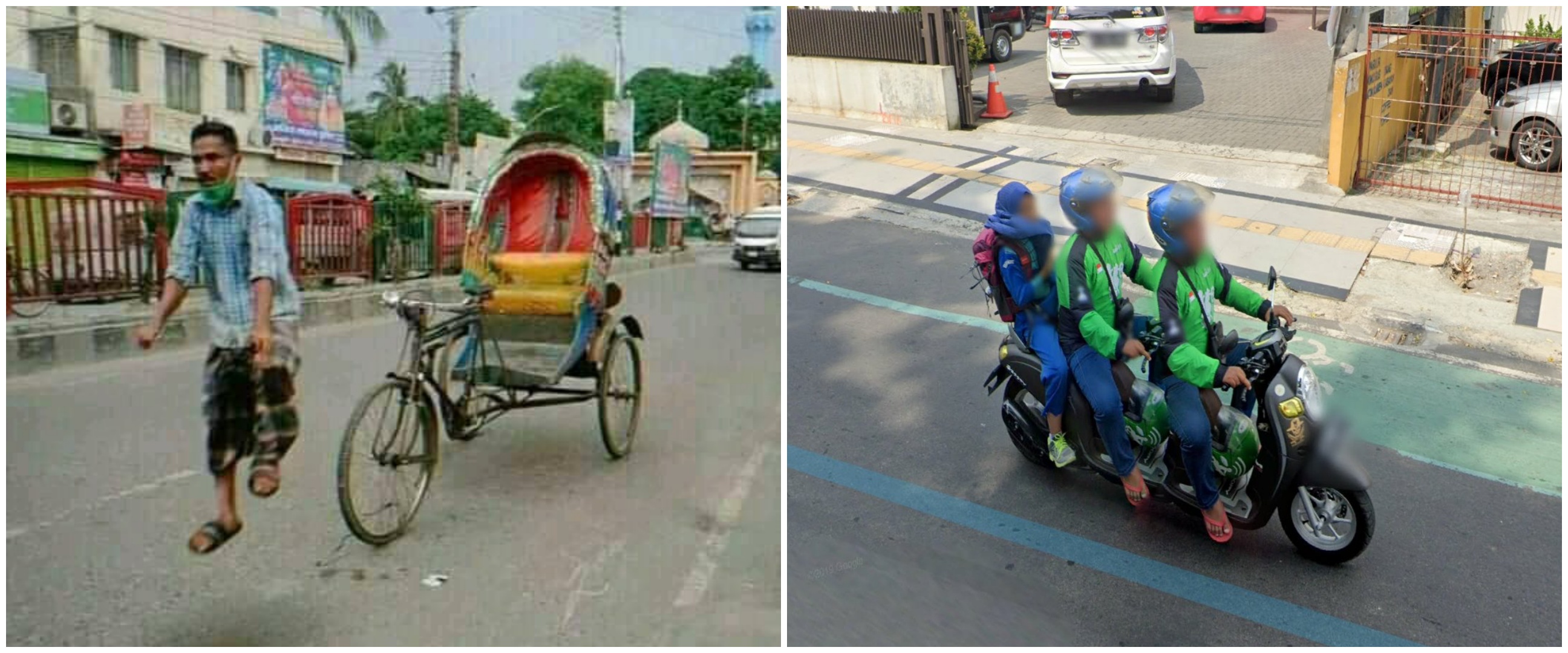 15 Potret lucu pengendara 'ngebug' di Google Street View, unik abis