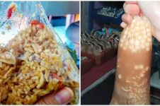 10 Momen nyeleneh makan dari plastik ini lucunya bikin tepuk jidat