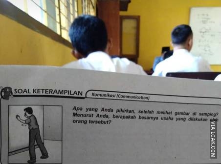 20 Soal ujian sekolah ini unik dan absurd, bikin mikir keras