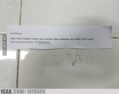 20 Soal ujian sekolah ini unik dan absurd, bikin mikir keras