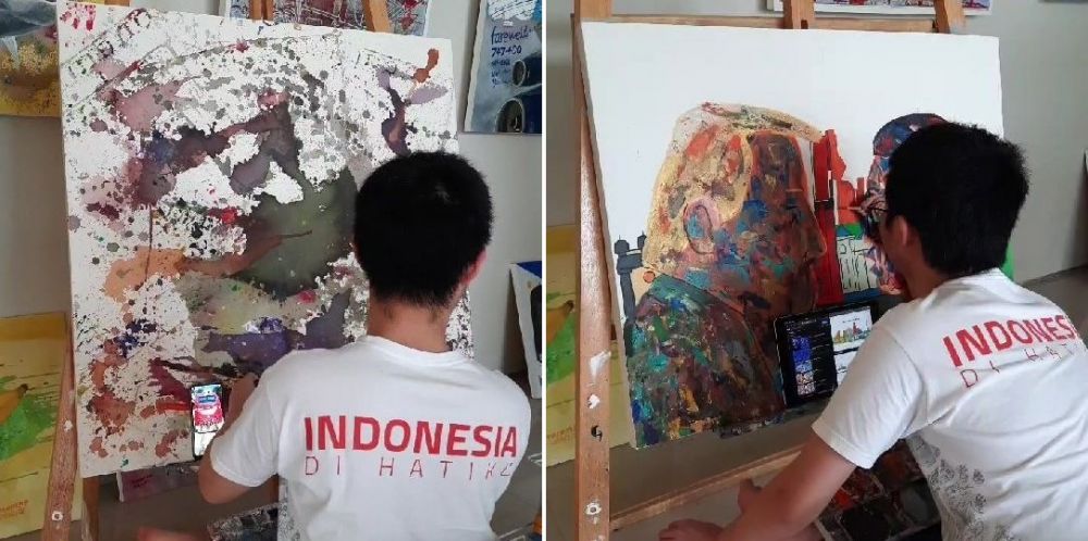 Remaja penderita autis ini gelar pameran tunggal lukisan di Yogyakarta