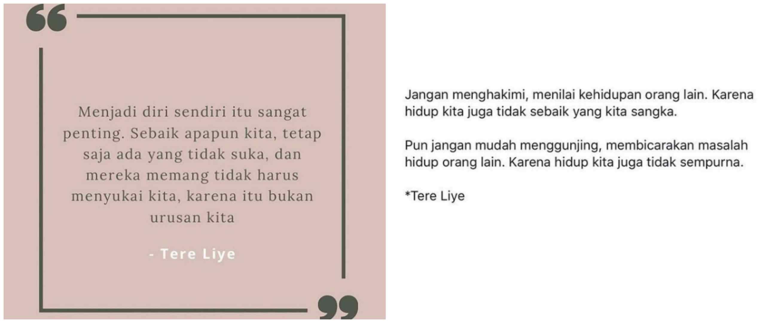 40 Kata-kata bijak dari Tere Liye tentang kehidupan, inspiratif