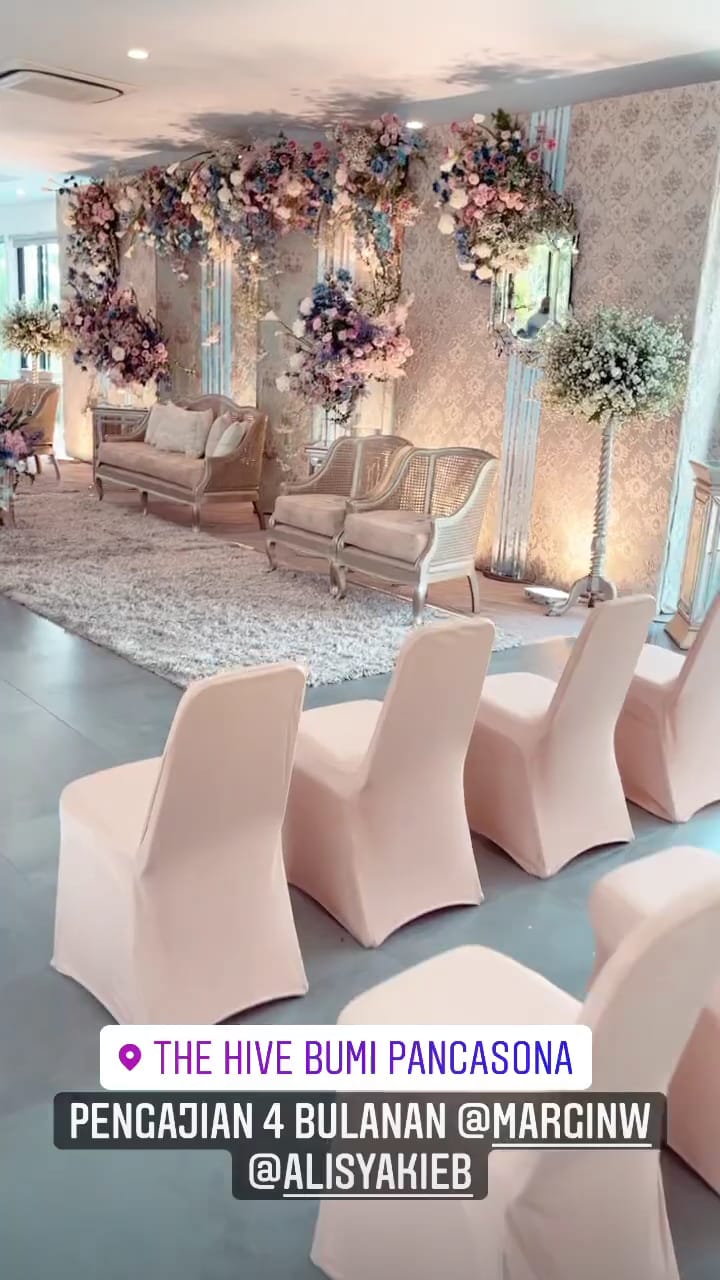 10 Momen syukuran 4 bulanan anak Margin Wieheerm dan Ali Syakieb