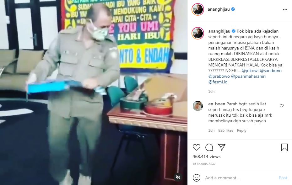 Viral Satpol PP hancurkan ukulele, musisi Tanah Air angkat bicara