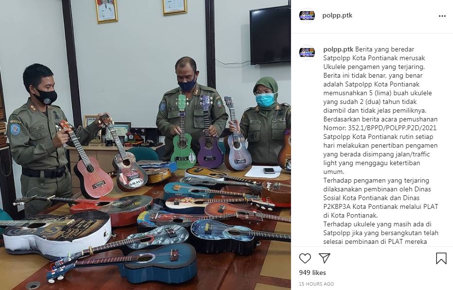 Viral Satpol PP hancurkan ukulele, musisi Tanah Air angkat bicara