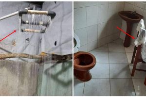 10 Potret lucu kreasi benda di kamar mandi ini bikin gagal paham