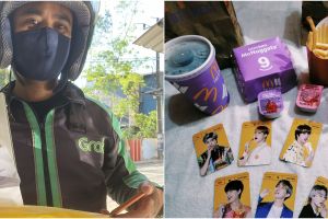 10 Potret bingkisan dari Army untuk driver ojol yang antre BTS Meal