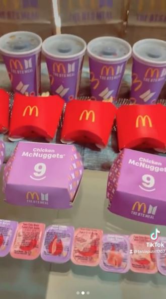 8 Potret isi menu BTS Meal, terdapat filter Instagram