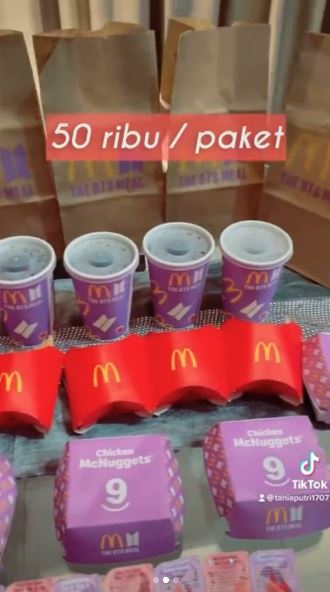 8 Potret isi menu BTS Meal, terdapat filter Instagram