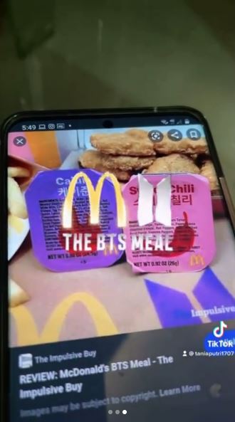 8 Potret isi menu BTS Meal, terdapat filter Instagram