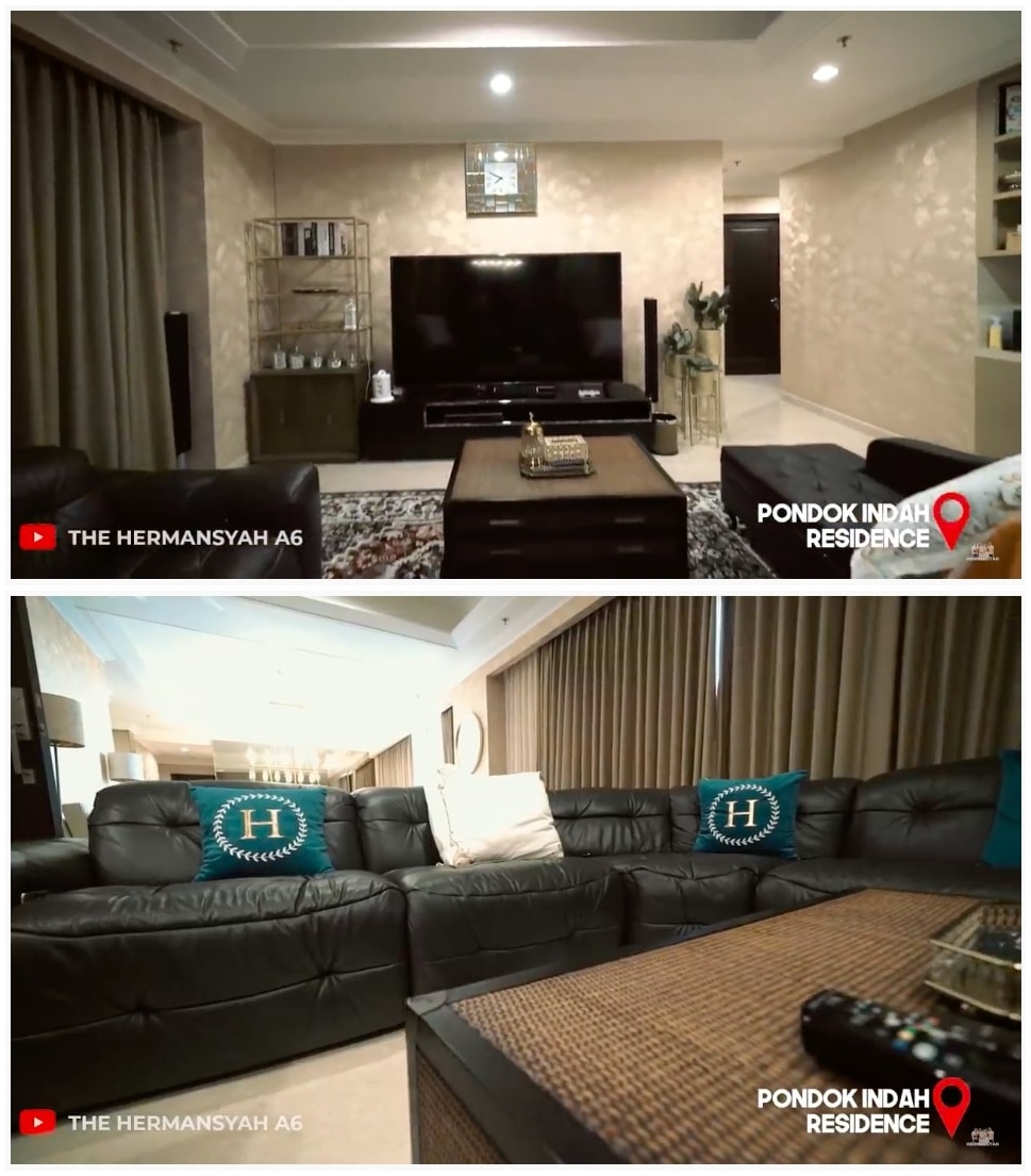 Potret apartemen 7 penyanyi, milik Ashanty bernuansa emas