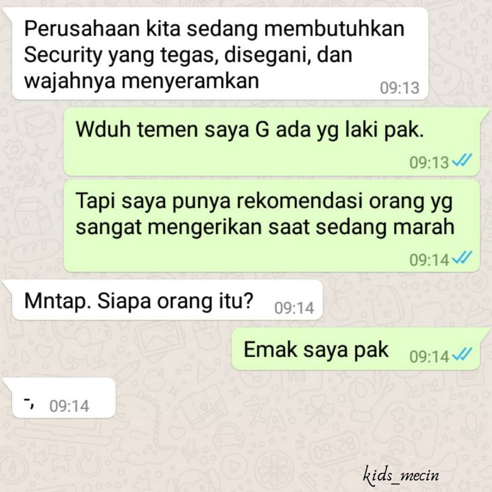 10 Chat lucu nanya lowongan kerja ini endingnya bikin kesal