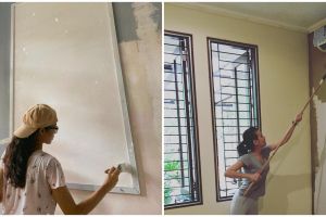 6 Seleb ini rela mengecat rumah sendiri, Marion Jola curi perhatian