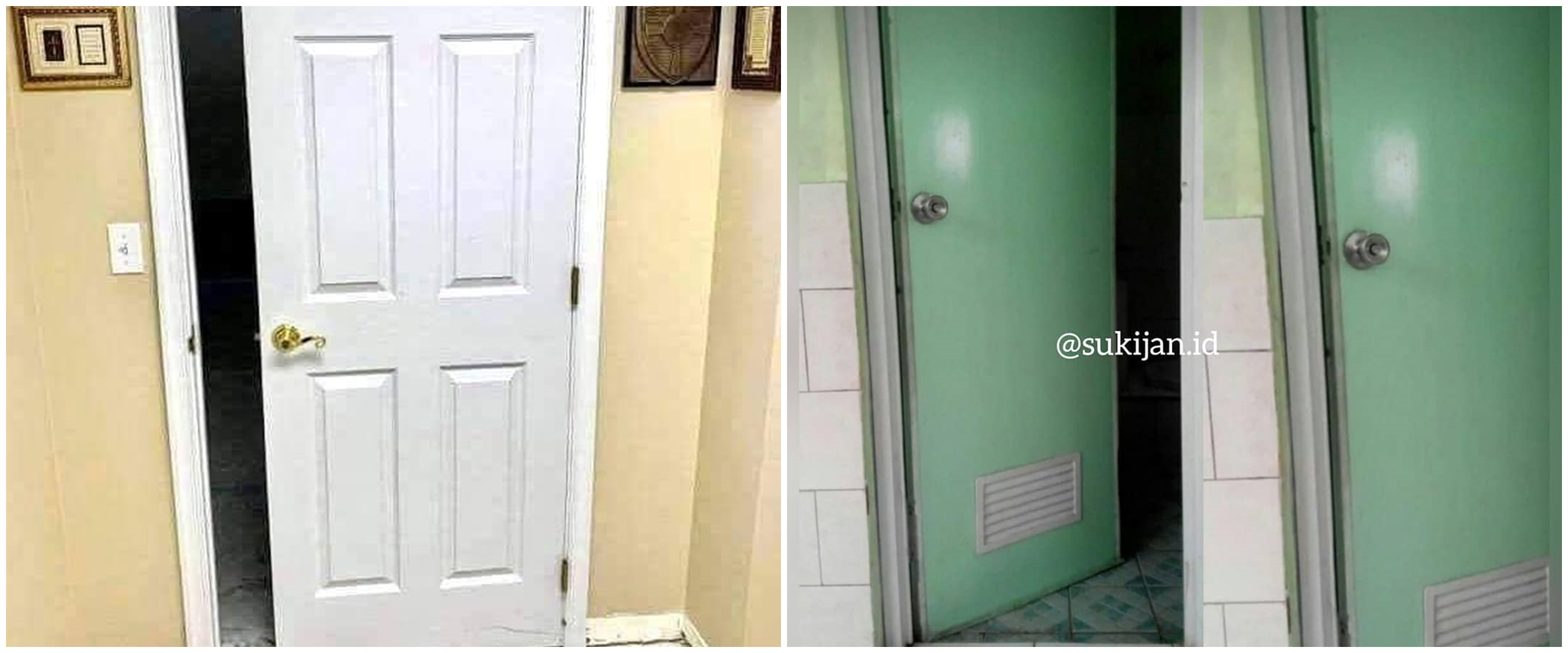 10 Potret lucu salah pasang pintu ini bikin gagal paham