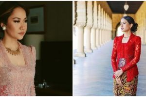 Potret 10 seleb kenakan kebaya Didiet Maulana, Nikita Willy menawan