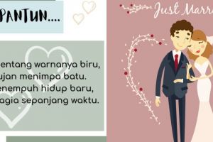 40 Pantun untuk pengantin baru, lucu, romantis, dan penuh makna