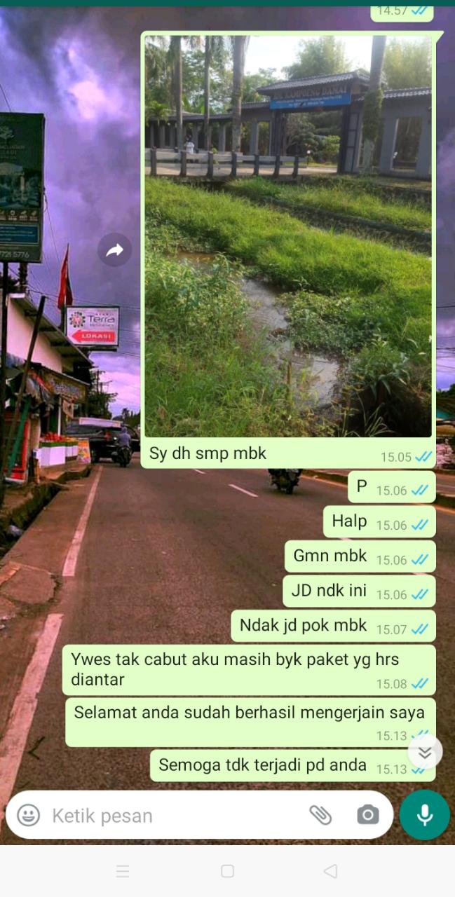 10 Chat lucu kurir mau antar paket COD ini endingnya penuh drama