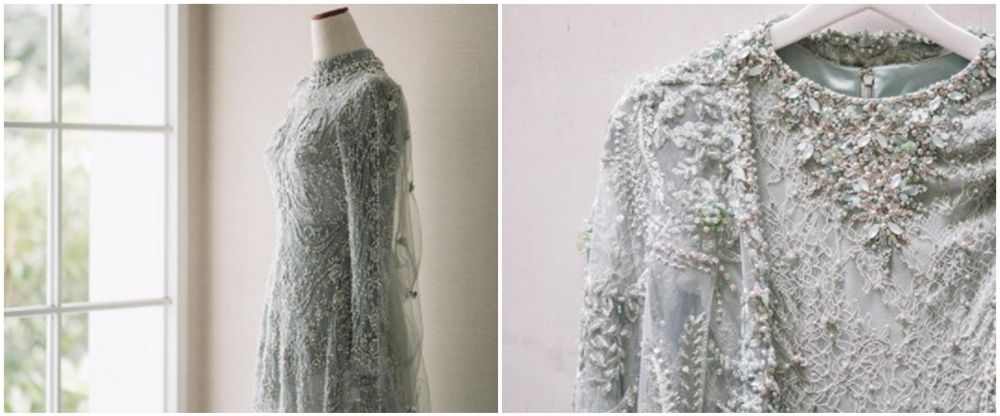 Berwarna mirip, ini 9 potret beda baju lamaran Lesty & Dinda Hauw