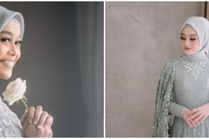 Berwarna mirip, ini 9 potret beda baju lamaran Lesty & Dinda Hauw