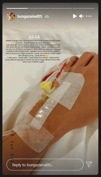 Dilarikan ke rumah sakit, ini 5 potret kondisi terkini Bunga Zainal