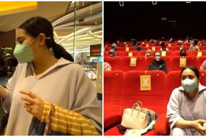 10 Momen Nagita Slavina ngidam nonton film horor, sewa satu bioskop