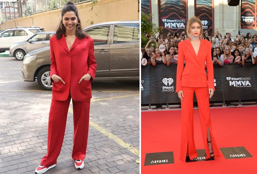 10 Outfit Deepika Padukone kembar dengan seleb lain, ada Ayu Ting Ting