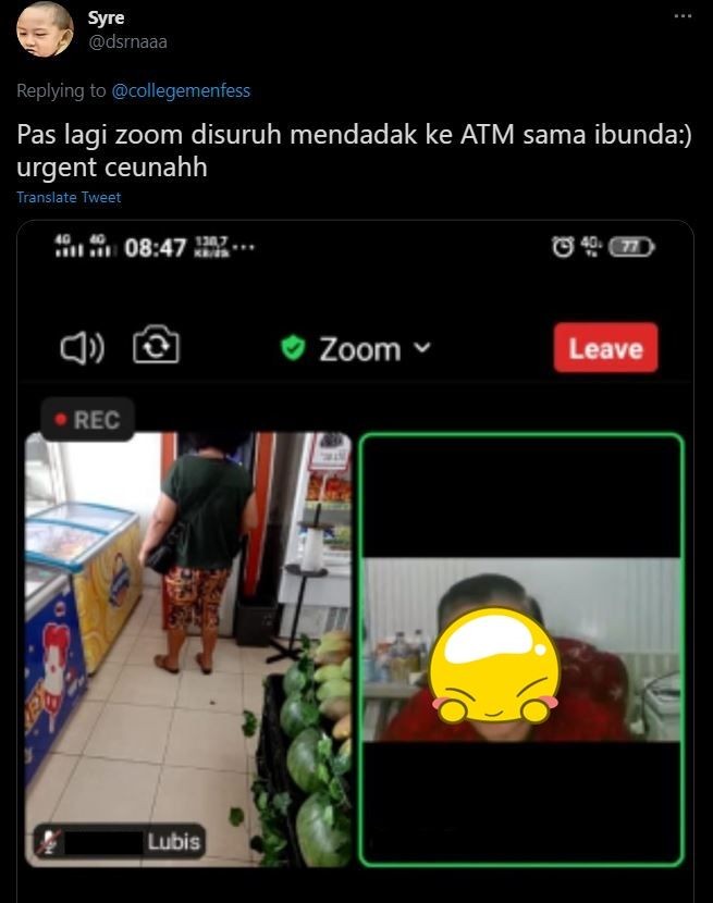 12 Momen lucu kuliah online di tempat nggak biasa, bikin tepuk jidat